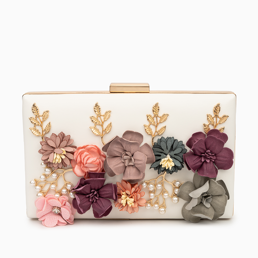 Juliet Çiçekli Clutch Çanta
