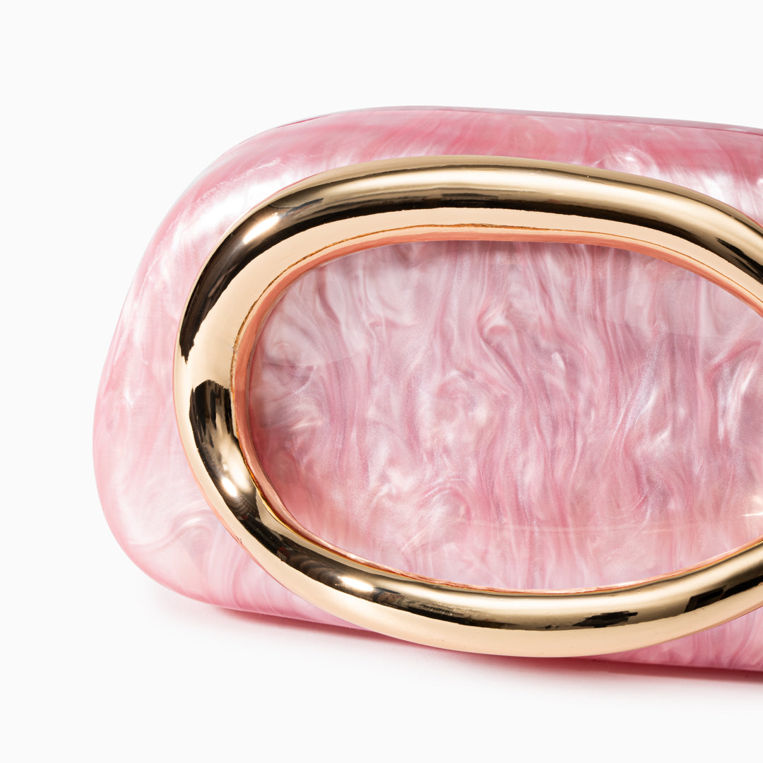 Dayja Pembe Clutch Çanta