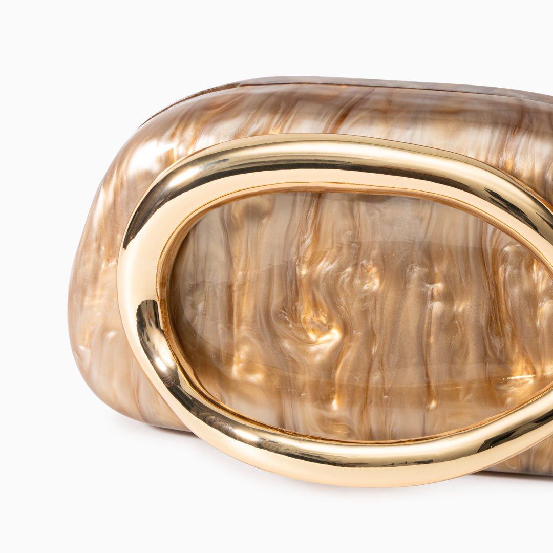 Dayja Gold Clutch Çanta