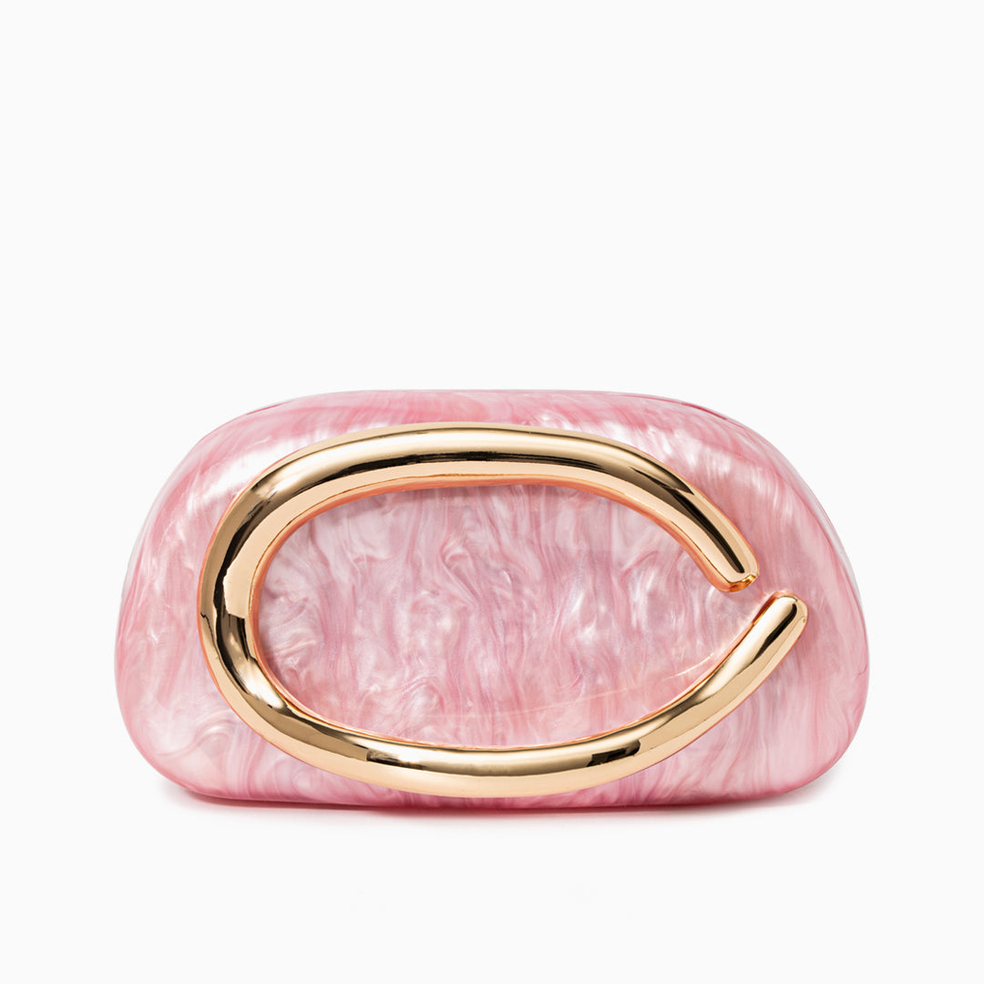 Dayja Pembe Clutch Çanta