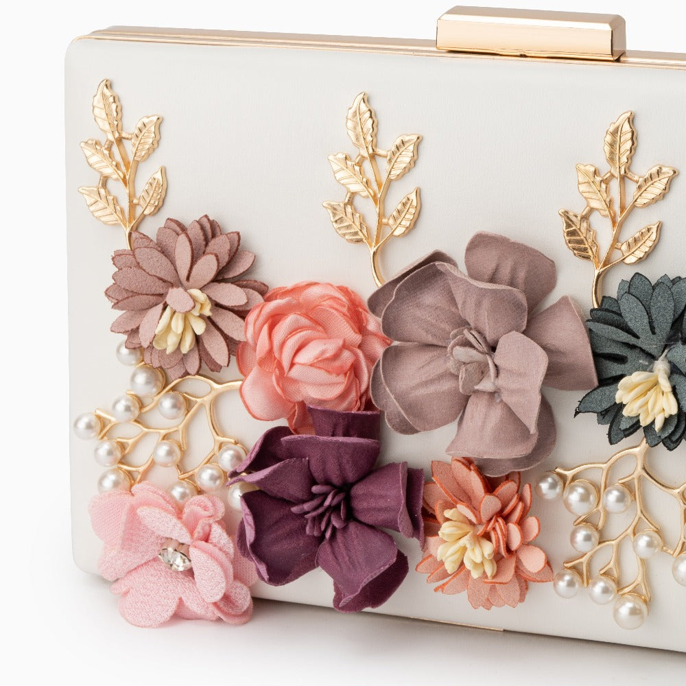 Juliet Çiçekli Clutch Çanta