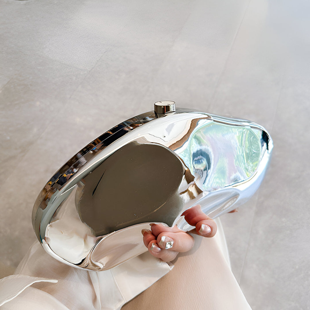 Alba Akrilik Silver Clutch Çanta