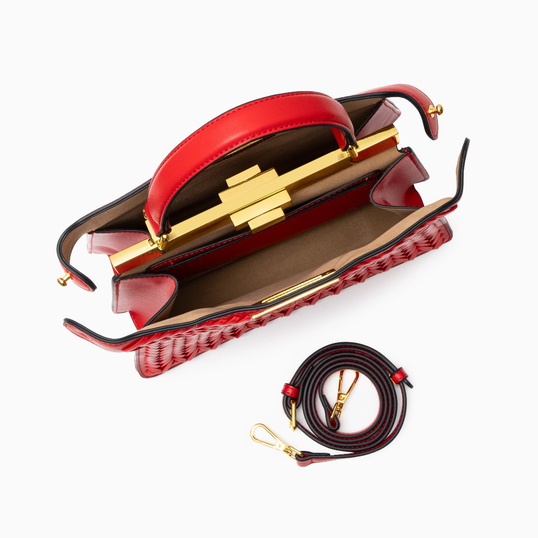 Dionne Kırmızı Dokuma Çanta