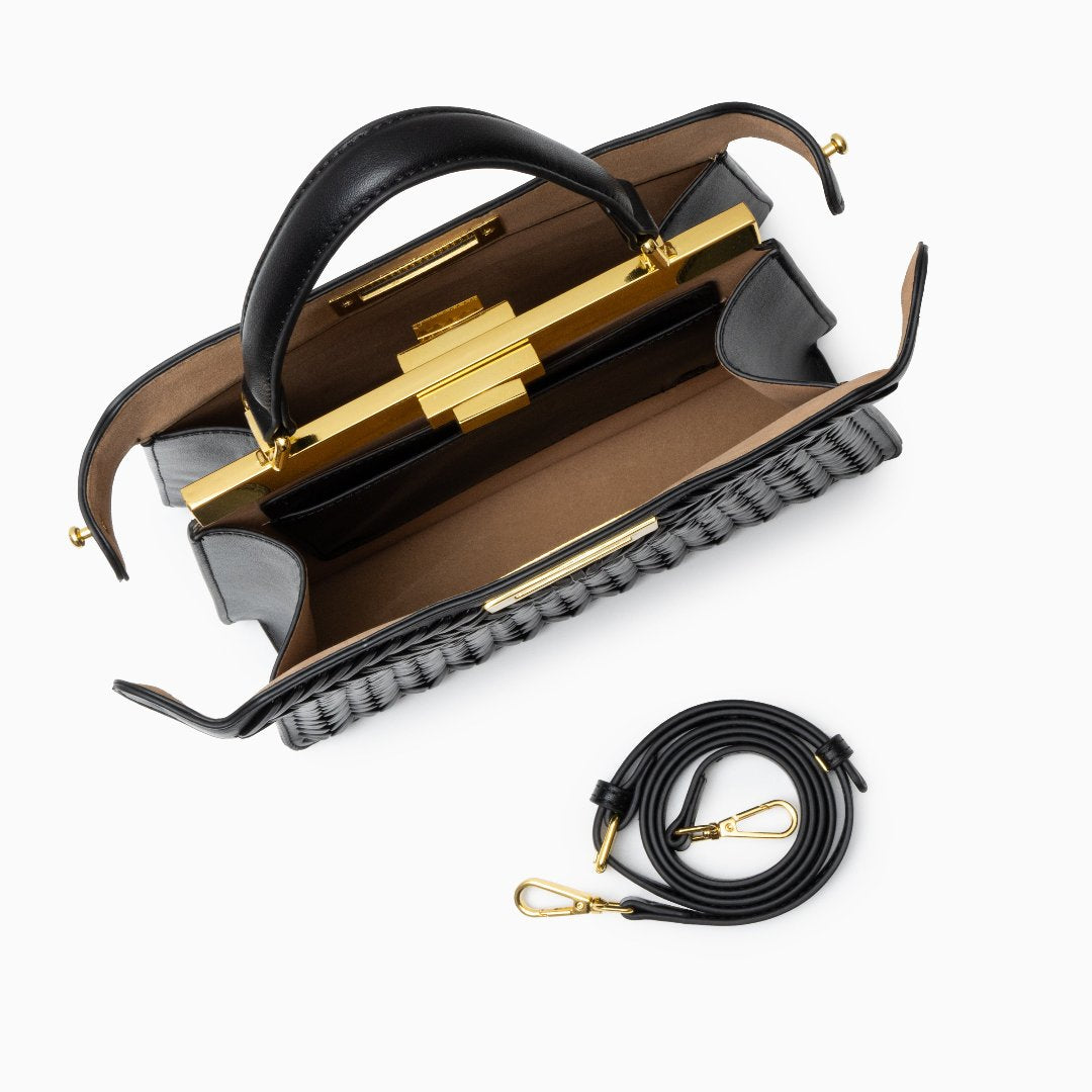 Dionne Siyah Dokuma Çanta