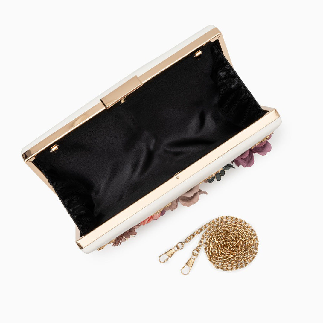 Juliet Çiçekli Clutch Çanta