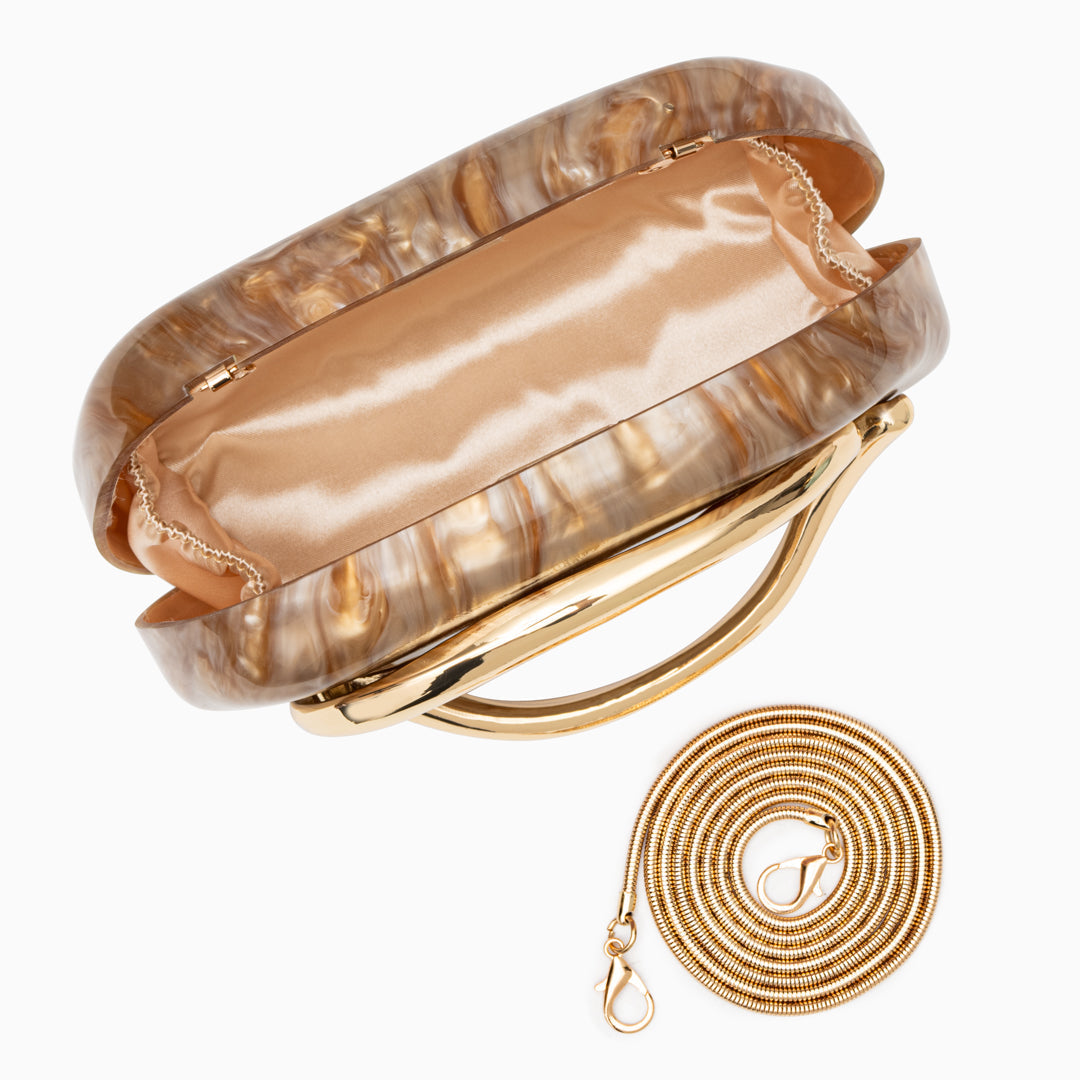 Dayja Gold Clutch Çanta