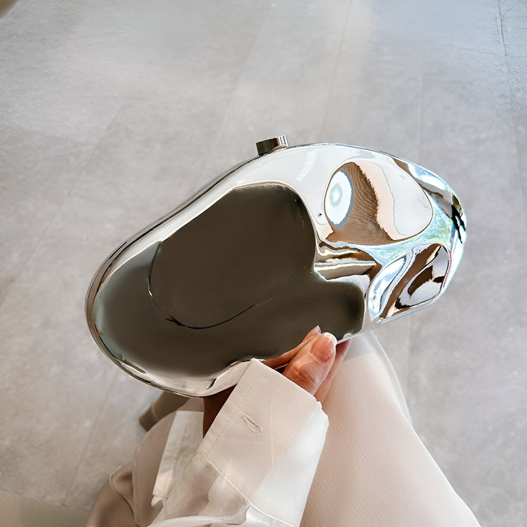 Alba Akrilik Silver Clutch Çanta
