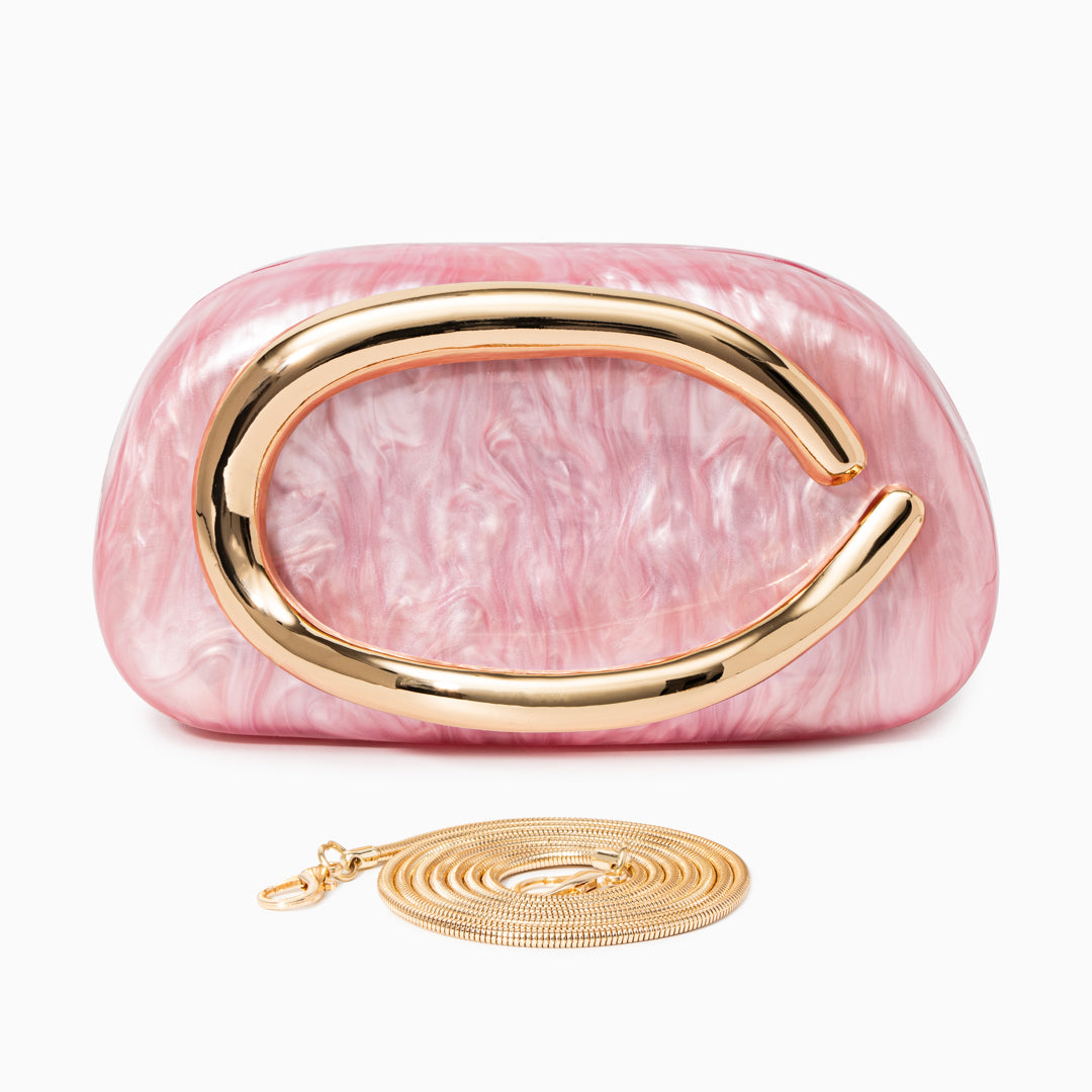 Dayja Pembe Clutch Çanta