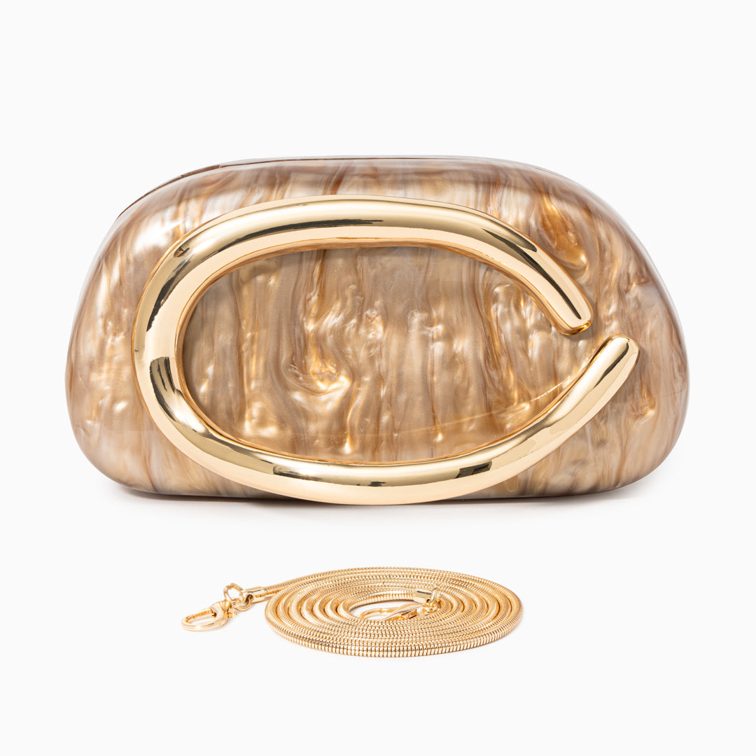 Dayja Gold Clutch Çanta