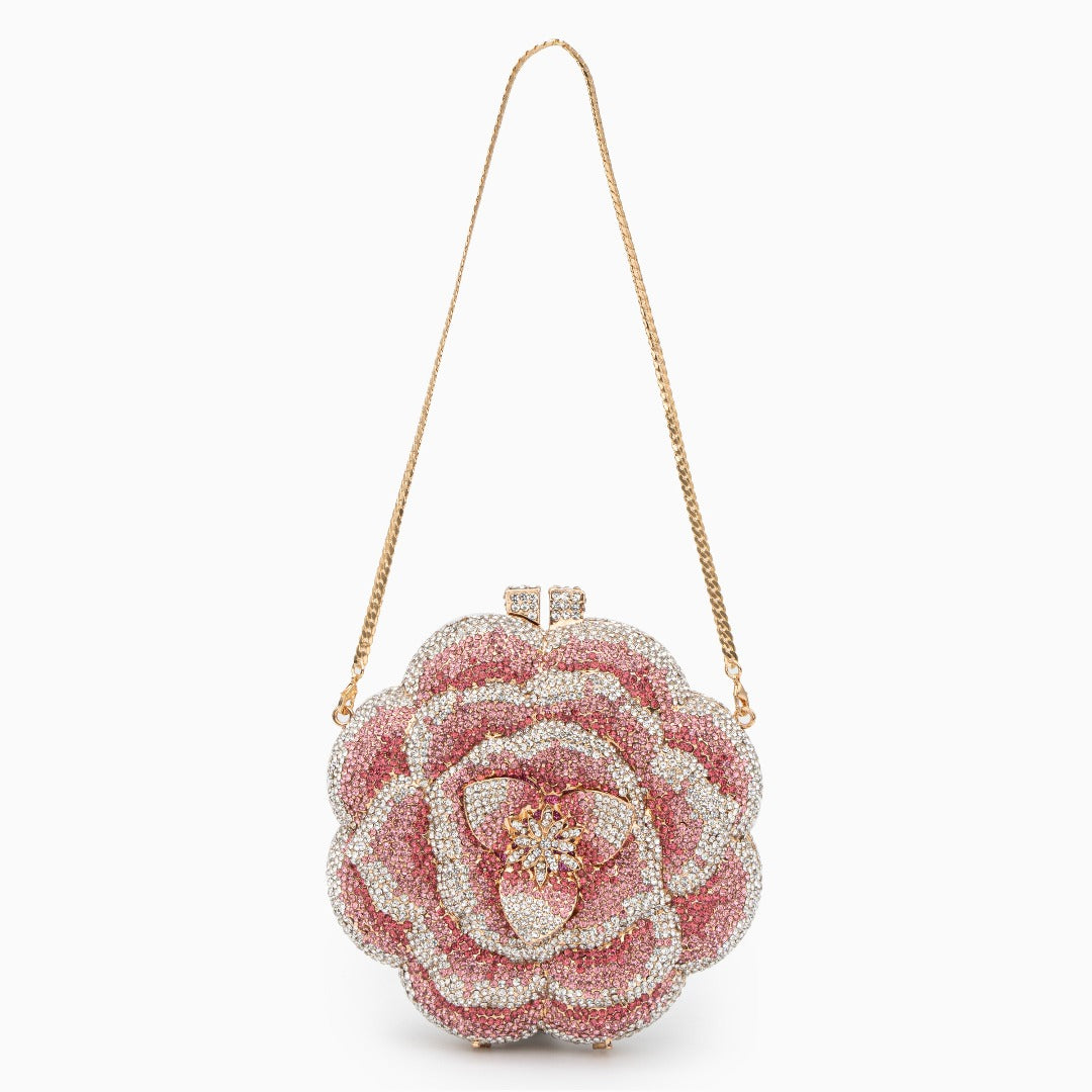 Jeline Çiçekli Clutch Çanta