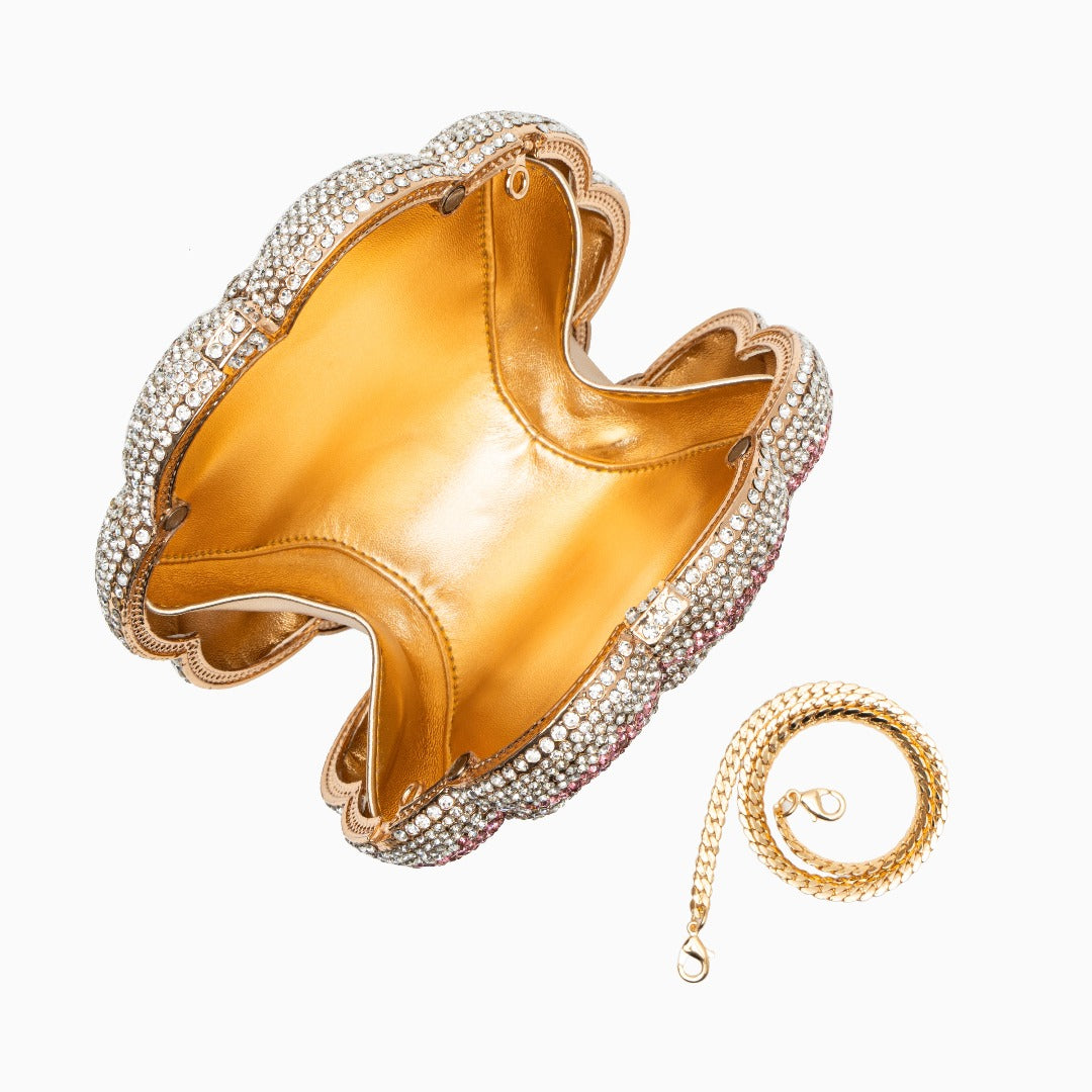 Jeline Çiçekli Clutch Çanta