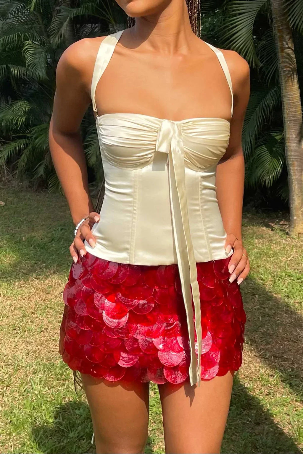 Sedef Kırmızı Etek