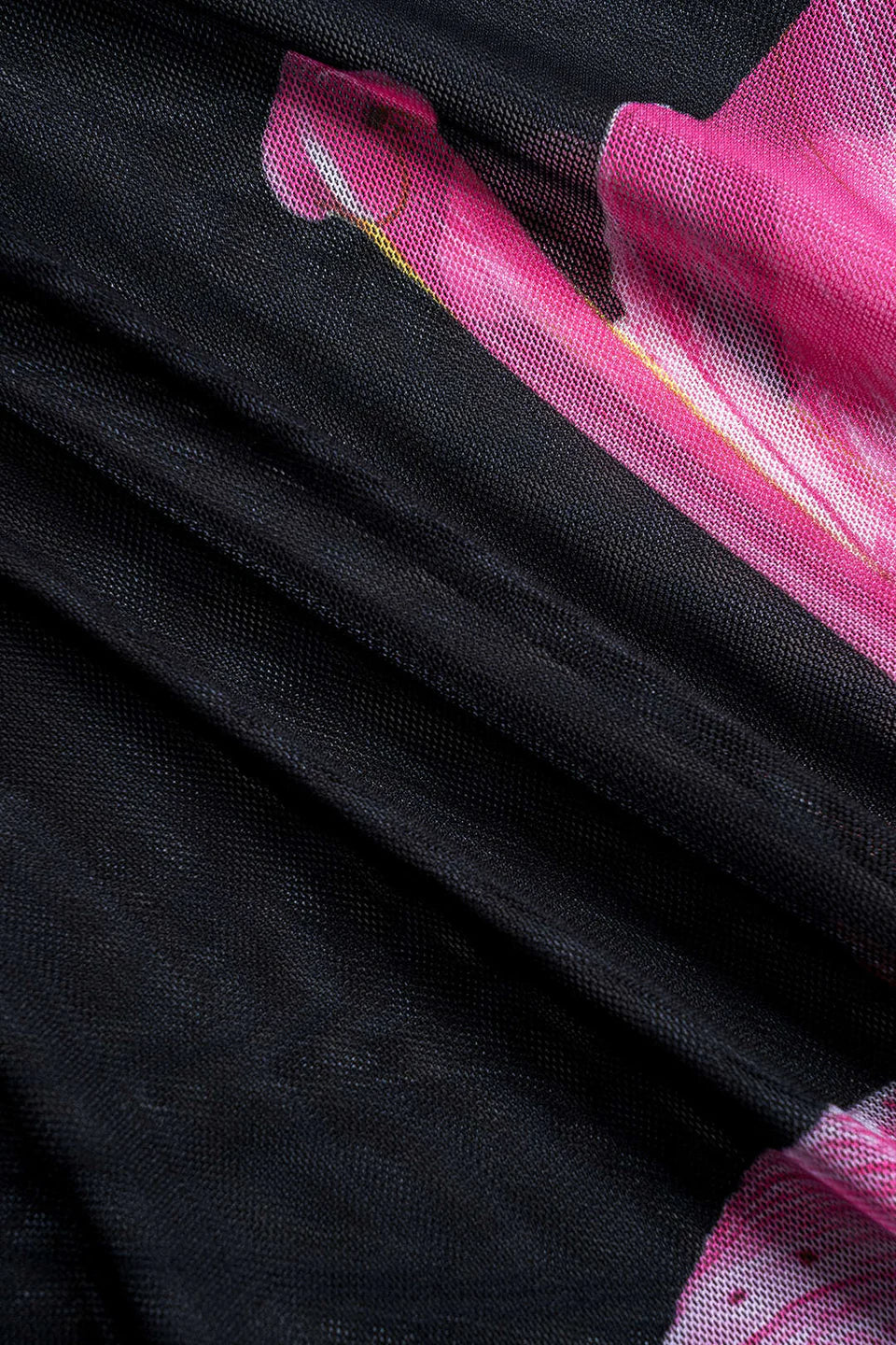 Çiçek Desenli File Bağlamalı Bikini Ve Üst Giyim Seti