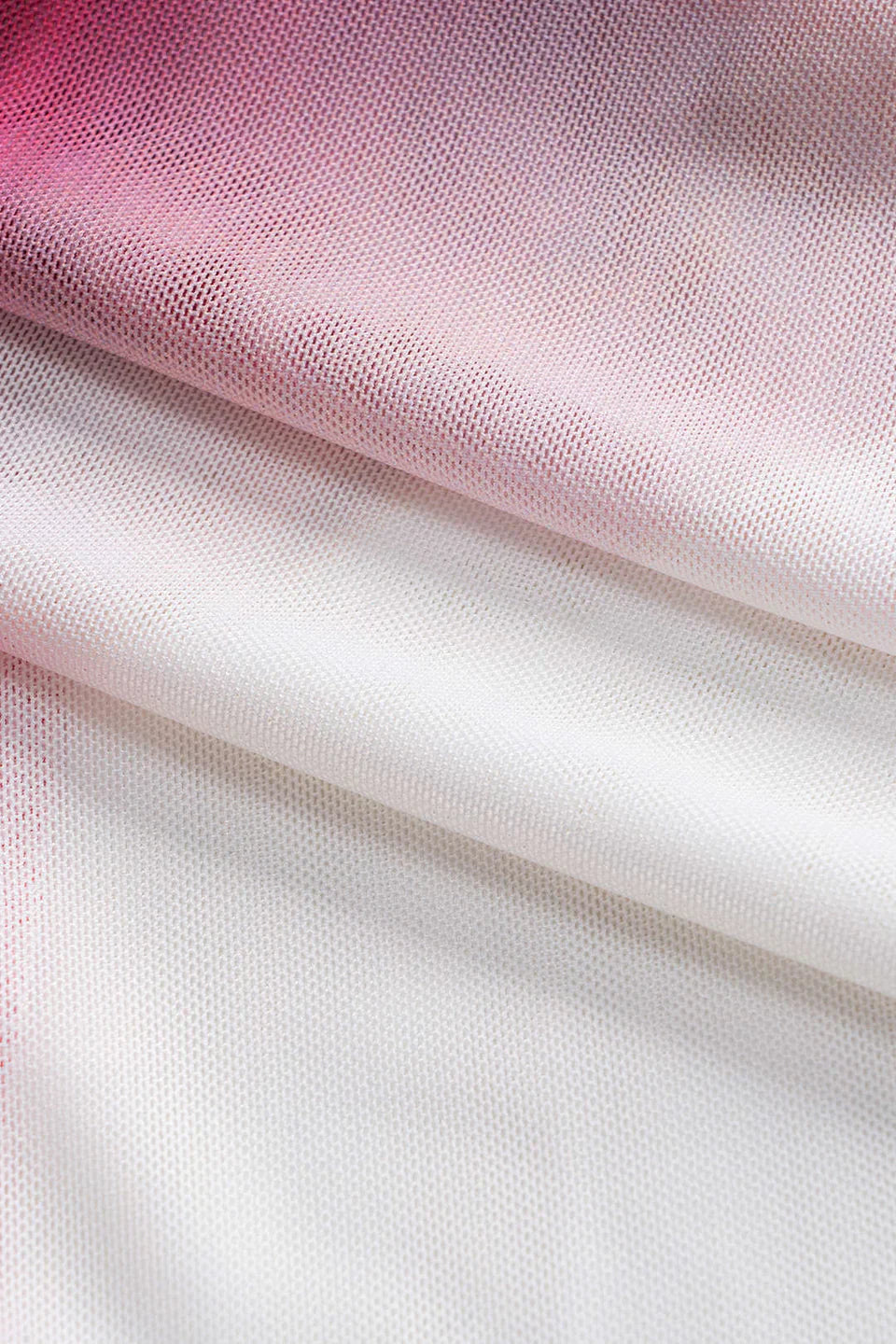 Çiçek Kontrast Baskılı File Askısız Kolsuz Uzun Elbise