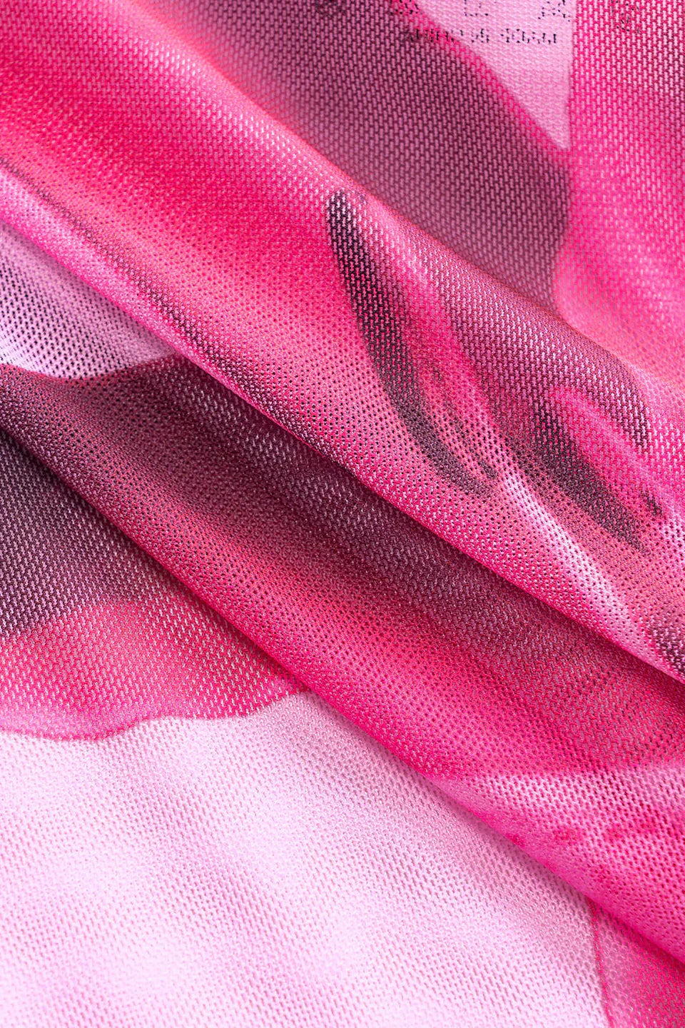 Çiçek Desenli File Sırtı Açık Bikini Ve Üst Giyim Takımı