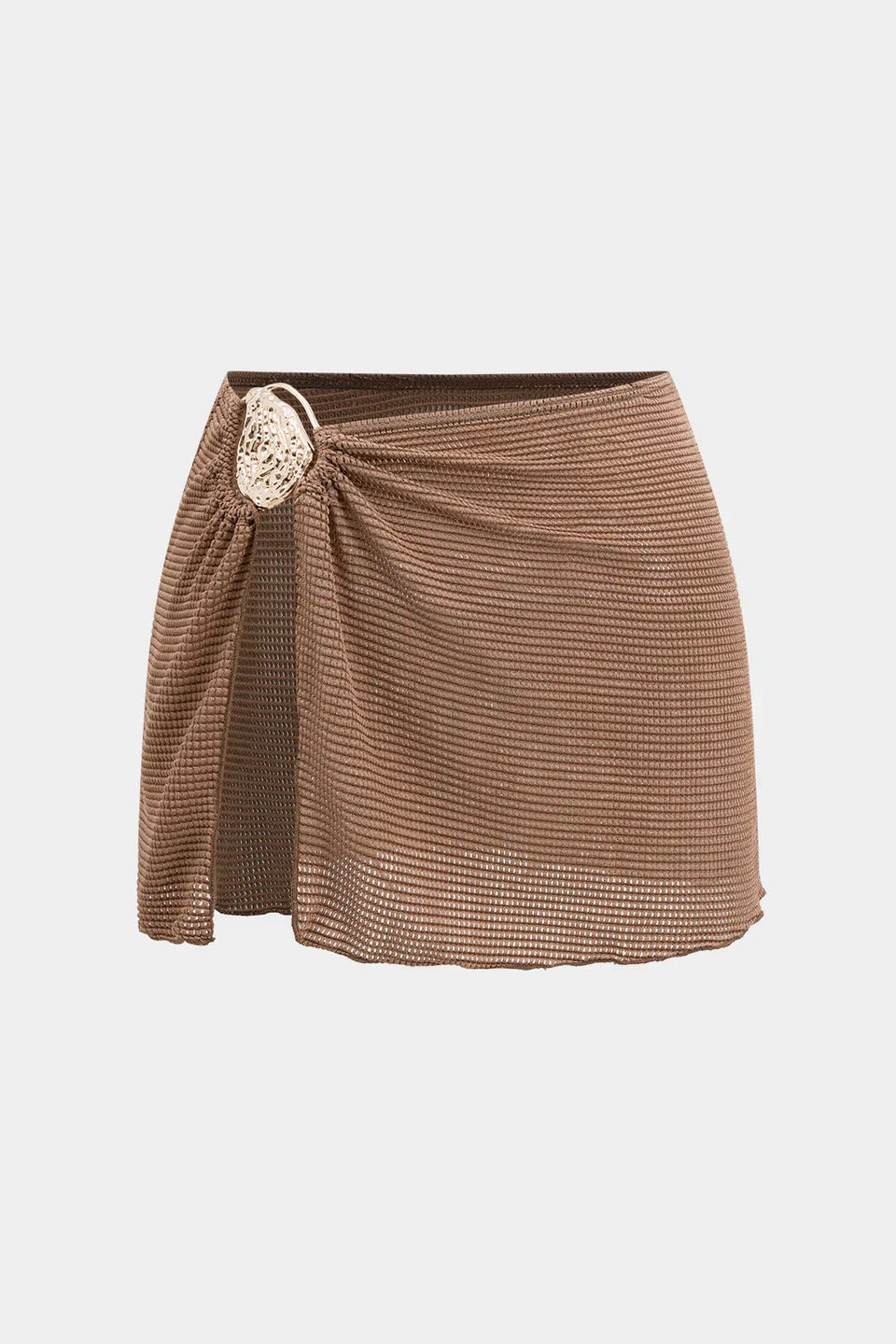 Metalik Dekor Bikini Ve Örtü Seti