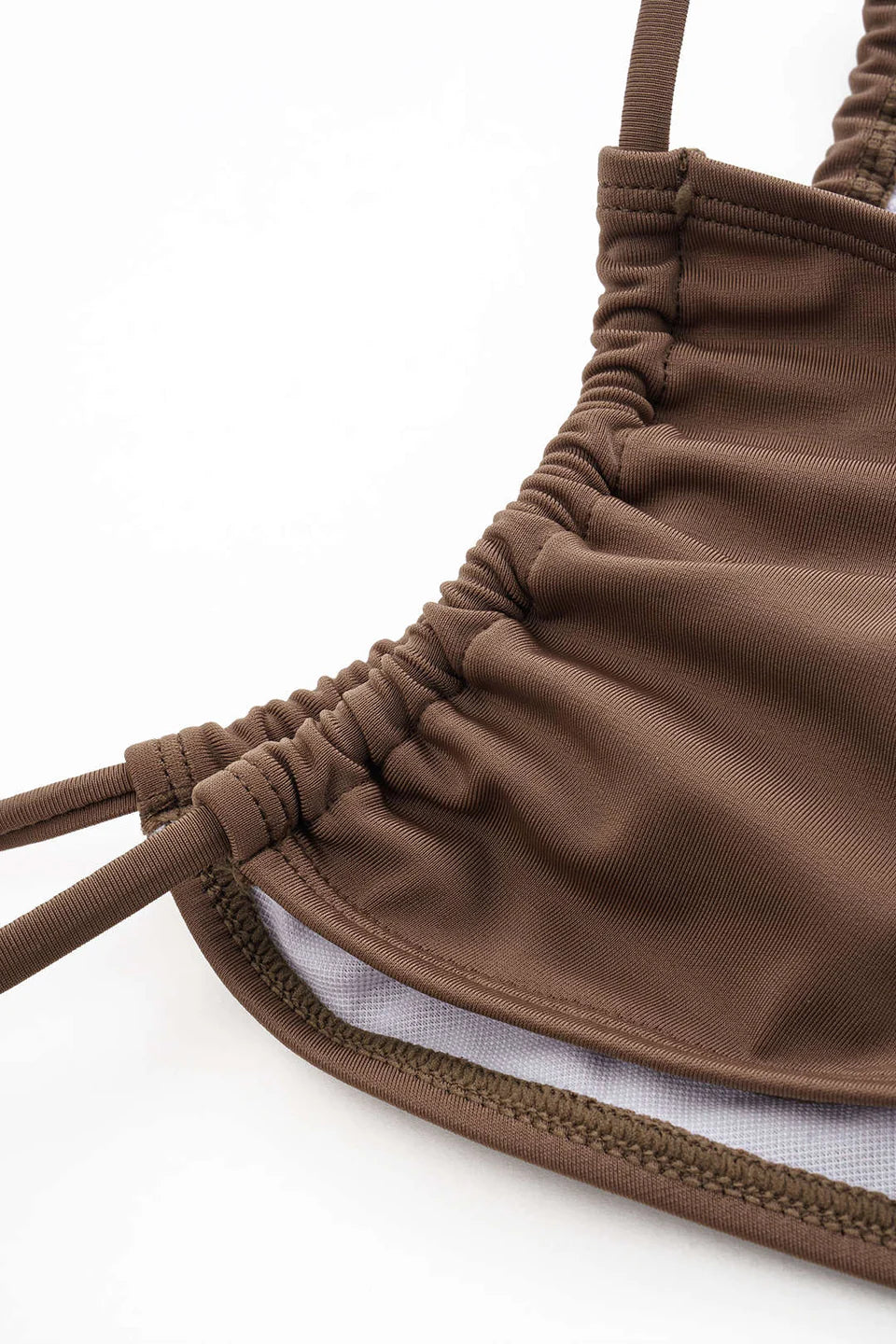 Halter Bikini Ve Tie Dye Cover Up Sarong 3'Lü Set