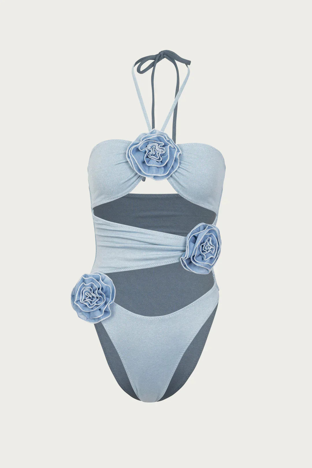 Gül detaylı bikini