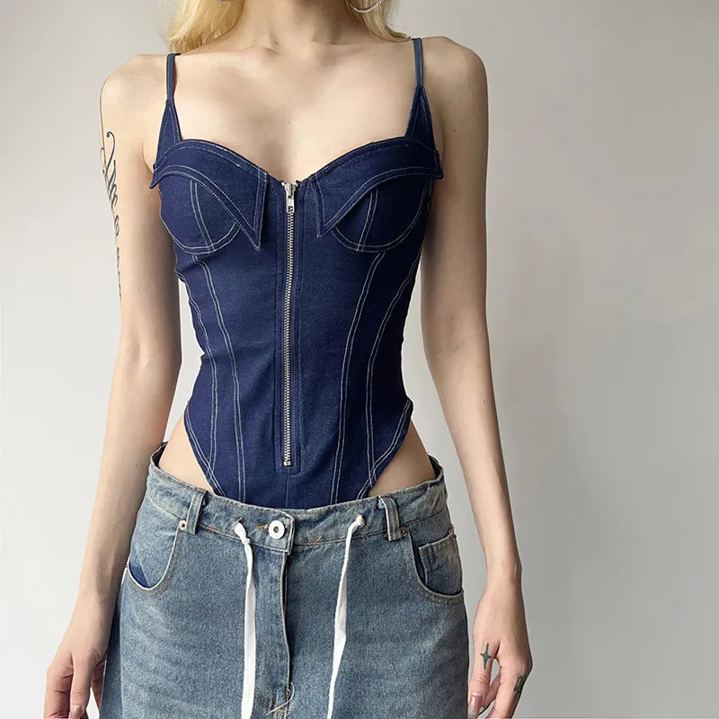 Shapewear Denim Kolsuz Bodysuit