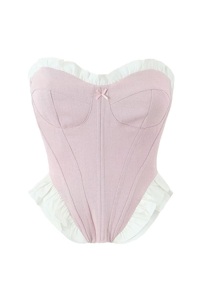 Damla Bel Peplum Korse Üst