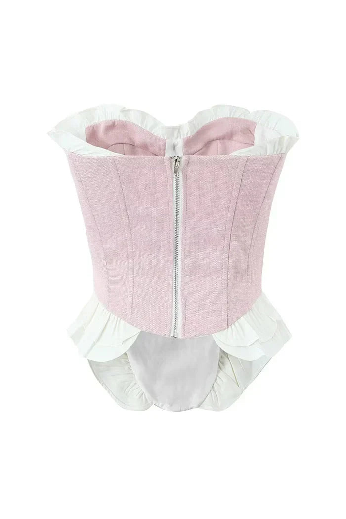 Damla Bel Peplum Korse Üst