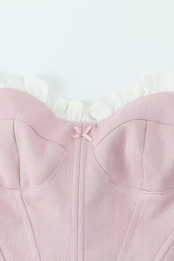 Damla Bel Peplum Korse Üst