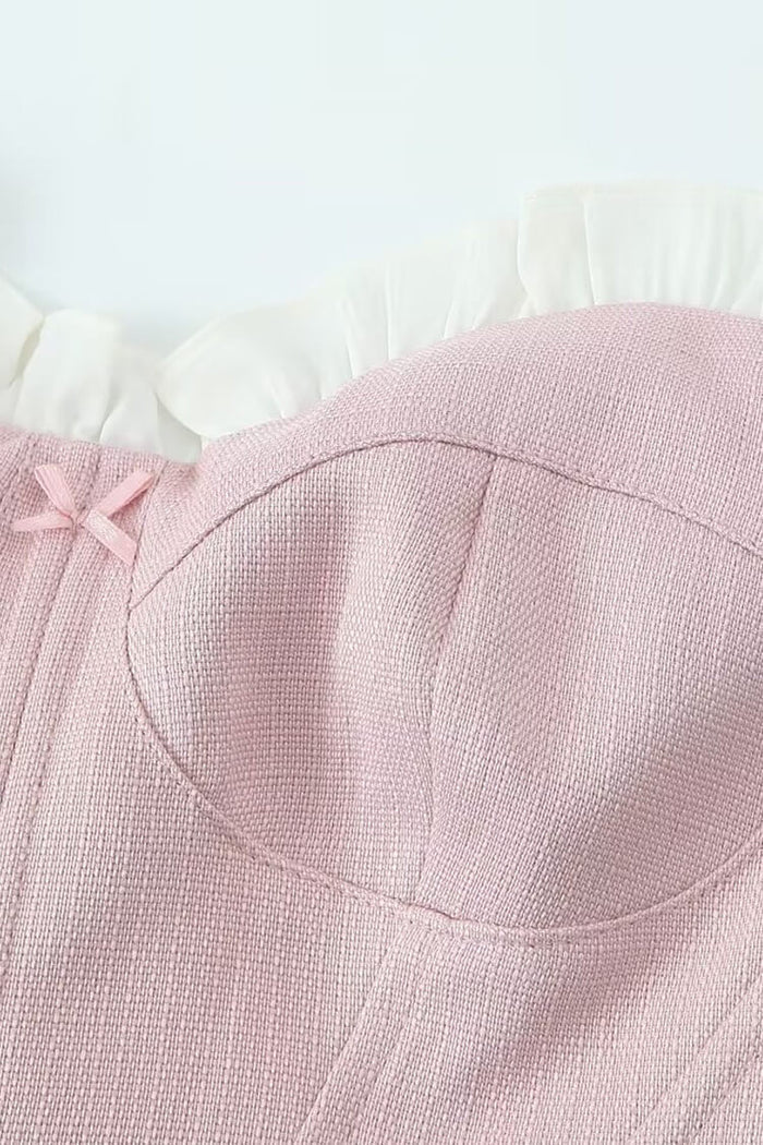 Damla Bel Peplum Korse Üst