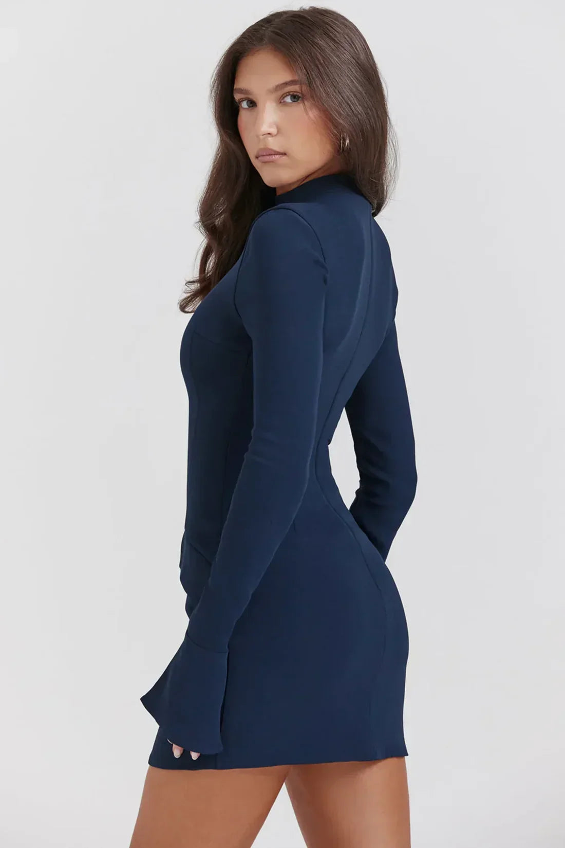 HIGH NECK MINI DRESS